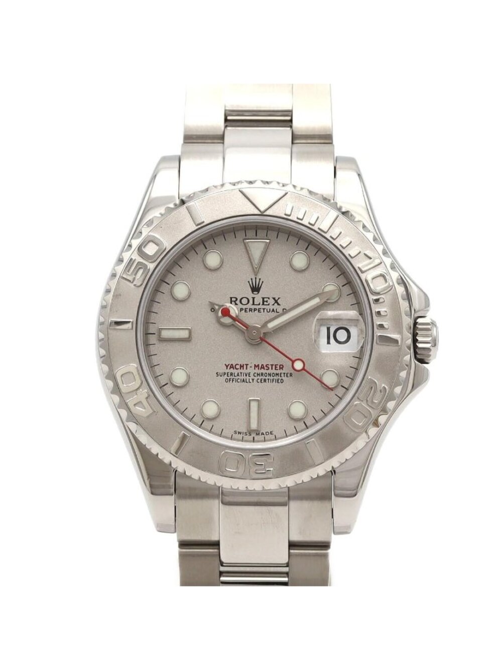 Rolex Yacht Master Rolesium Stainless Steel Platinum Automatic